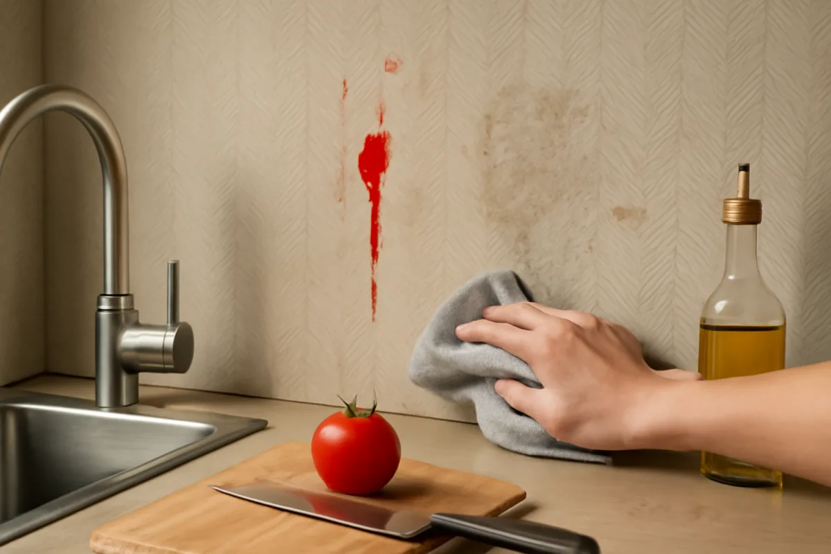 Carte da parati lavabili per cucina: il tipo migliore contro macchie e umidità
