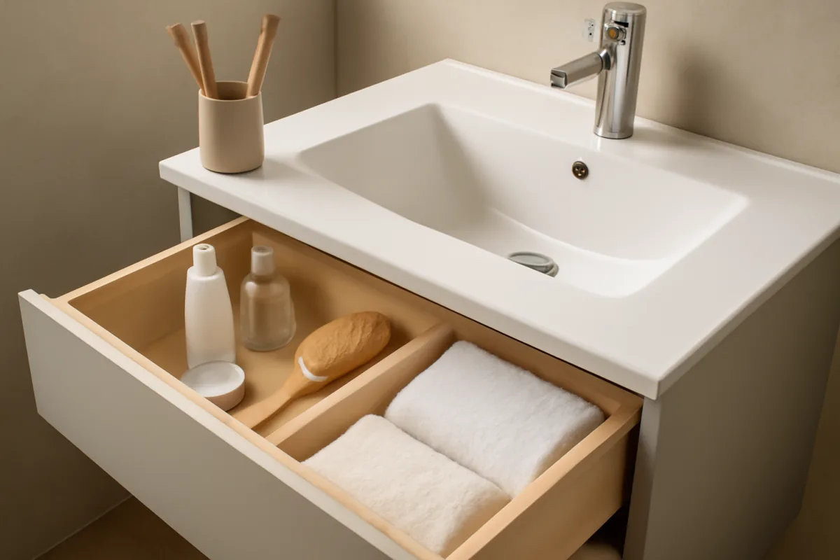 Cosa serve davvero nel mobile bagno? Evita gli oggetti inutili che occupano spazio