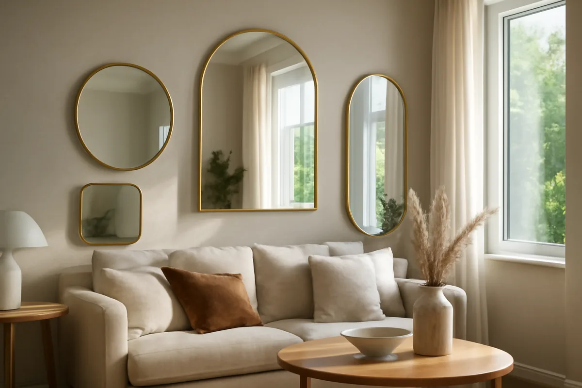 Specchi decorativi in soggiorno: dove posizionarli per ampliare lo spazio visivo
