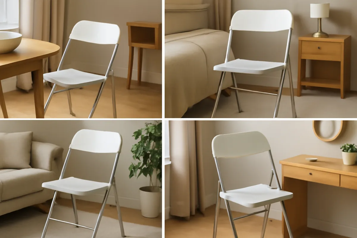 Sedie pieghevoli moderne: vantaggi e idee per inserirle in ogni stanza