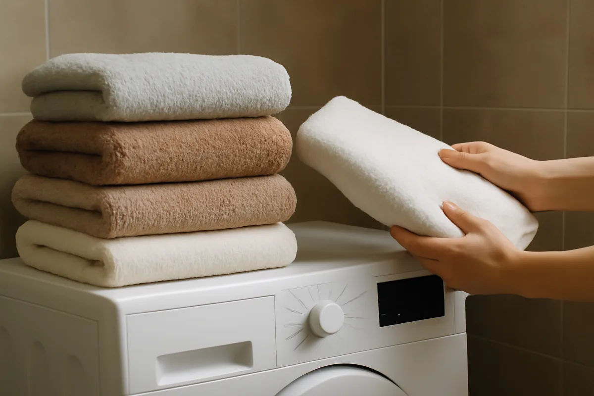 Asciugamani da bagno: quali tessuti durano davvero di più e come lavarli