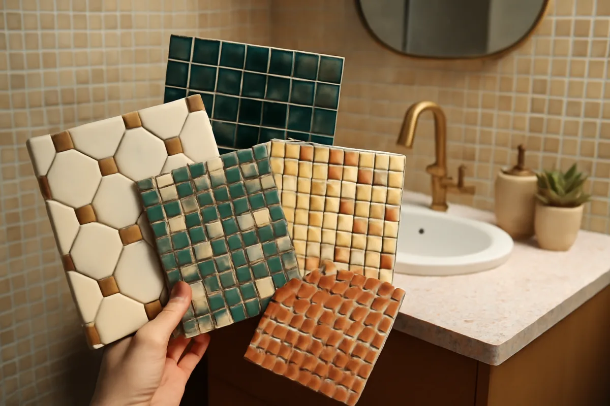 Mosaici per bagno: quali colori e formati stanno tornando di moda